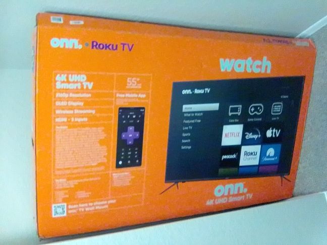 Onn 55" Inch Smart Roku TV 4k