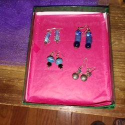 Earring Assortment. Glass Materials, Quite Beautiful