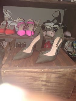 Camo Green Heels