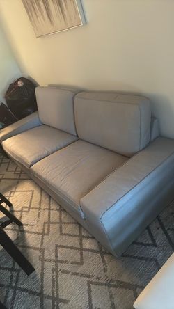 Modern Beige Loveseat/Couch – Great Condition