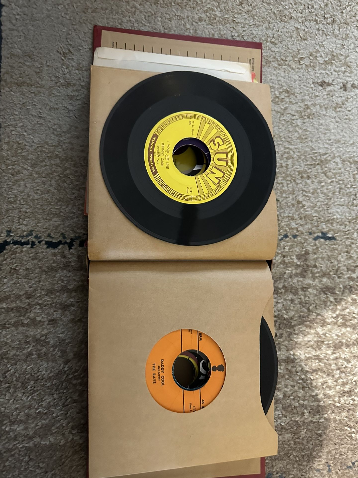 Vintage 45 Rpm Records From The 50’s 