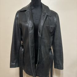 Adler Collection Black Lambskin Leather Jacket 