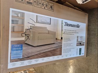 Thomasville Dillard Fabric Twin Size Convertible Sleeper Chair 