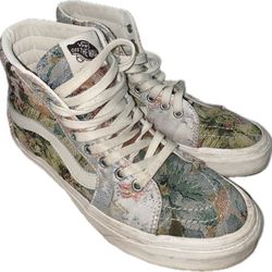 Vans Sk8-Hi Tapestry Multi/Snow White Floral Size 8 Women's NWOB