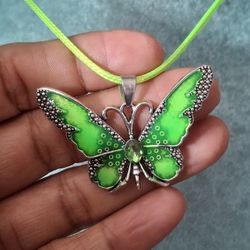 Butterfly Pendant Necklace 