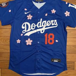 Blue Los Angeles Dodgers Yamamoto Tokyo Series Jersey