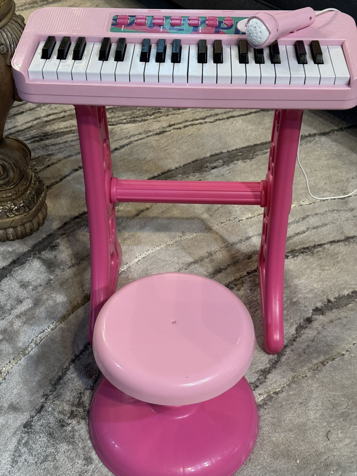 Kids Piano With Chair And Mic