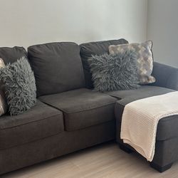 Brand  New Grey Living Space Couch Comes With Pillows