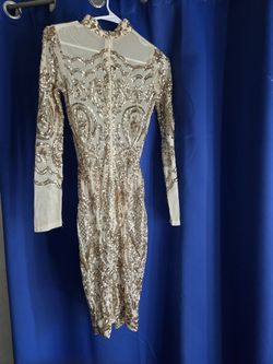 Xs Mesh Dress GOLD