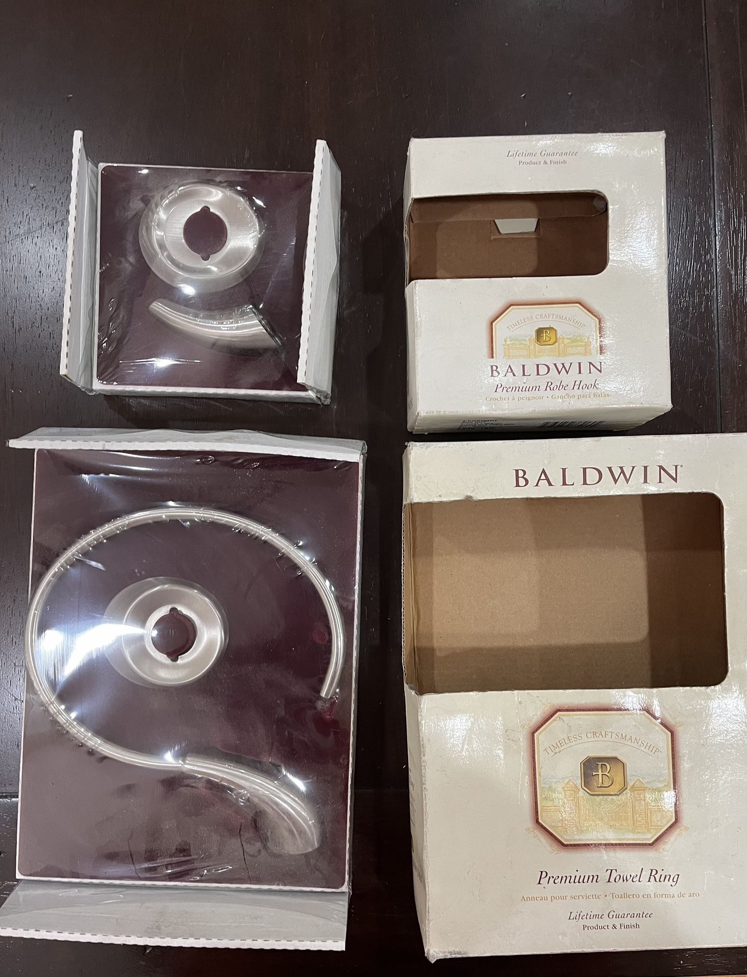 Baldwin Premium Robe Hook And Towel Ring