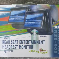 9" Rear Headrests Monitors