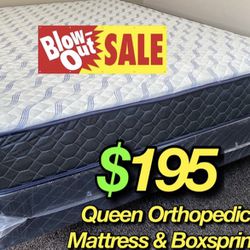 Queen Supreme Ortho Matres And Boxspring!