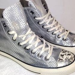 Converse Chuck Taylor Sneakers All Star Silver women's Shoes

