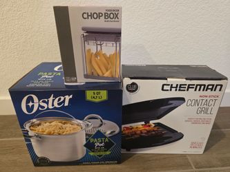Chefman Contact Grill, Oster Pasta Pot