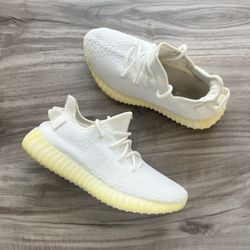 Size 6.5 Men’s/ 8 Women’s- adidas Yeezy Boost 350 V2 Low Cream Triple White