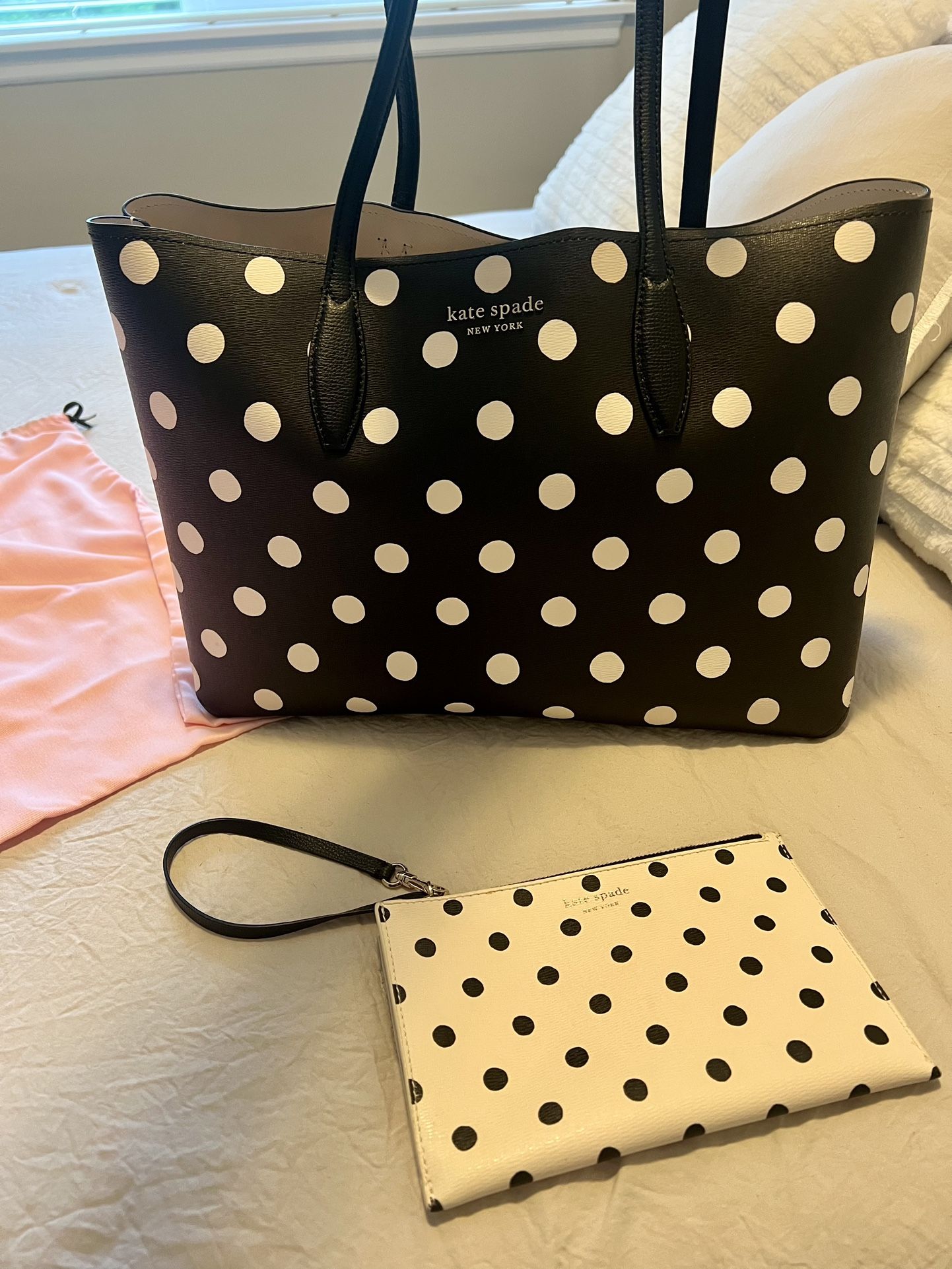 Kate Spade large tote bag and Wristlet