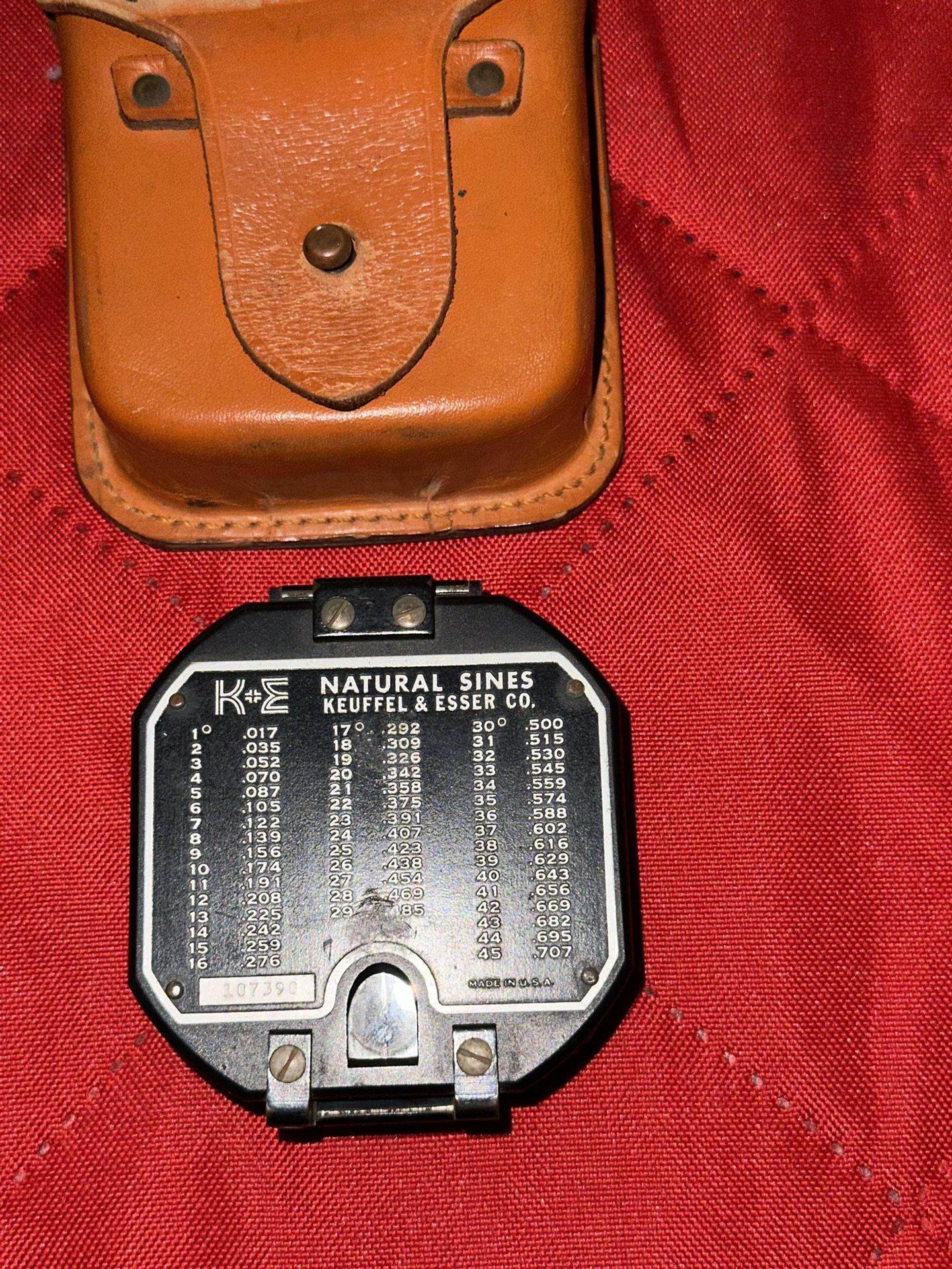 vintage natural sines keuffel esser compass