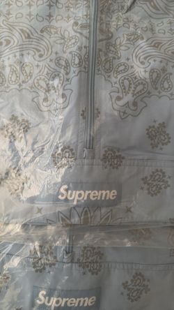 Supreme reflective anorak light blue size xl