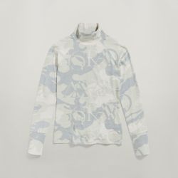 G-Star Women's Lecite AO Slim NWT Mock Turtleneck Sz Medium MSRP $60