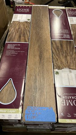 Home Decorators Collection Wayne Canyon Oak 12 MIL x 7 in. W x 48 in. L Waterproof Click Lock Luxury Vinyl Plank Flooring (23.8 sq. ft. /Case)