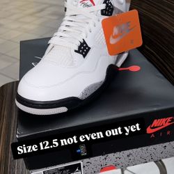 Jordan 4 White Cement Size 12