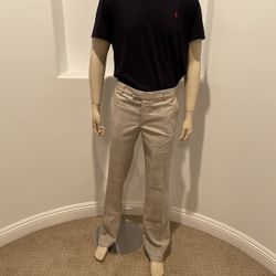 Davinci Men’s Recondite  Golf Pants  Light Olive  Plaid Size 36