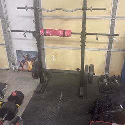 Weight Rack With Weights