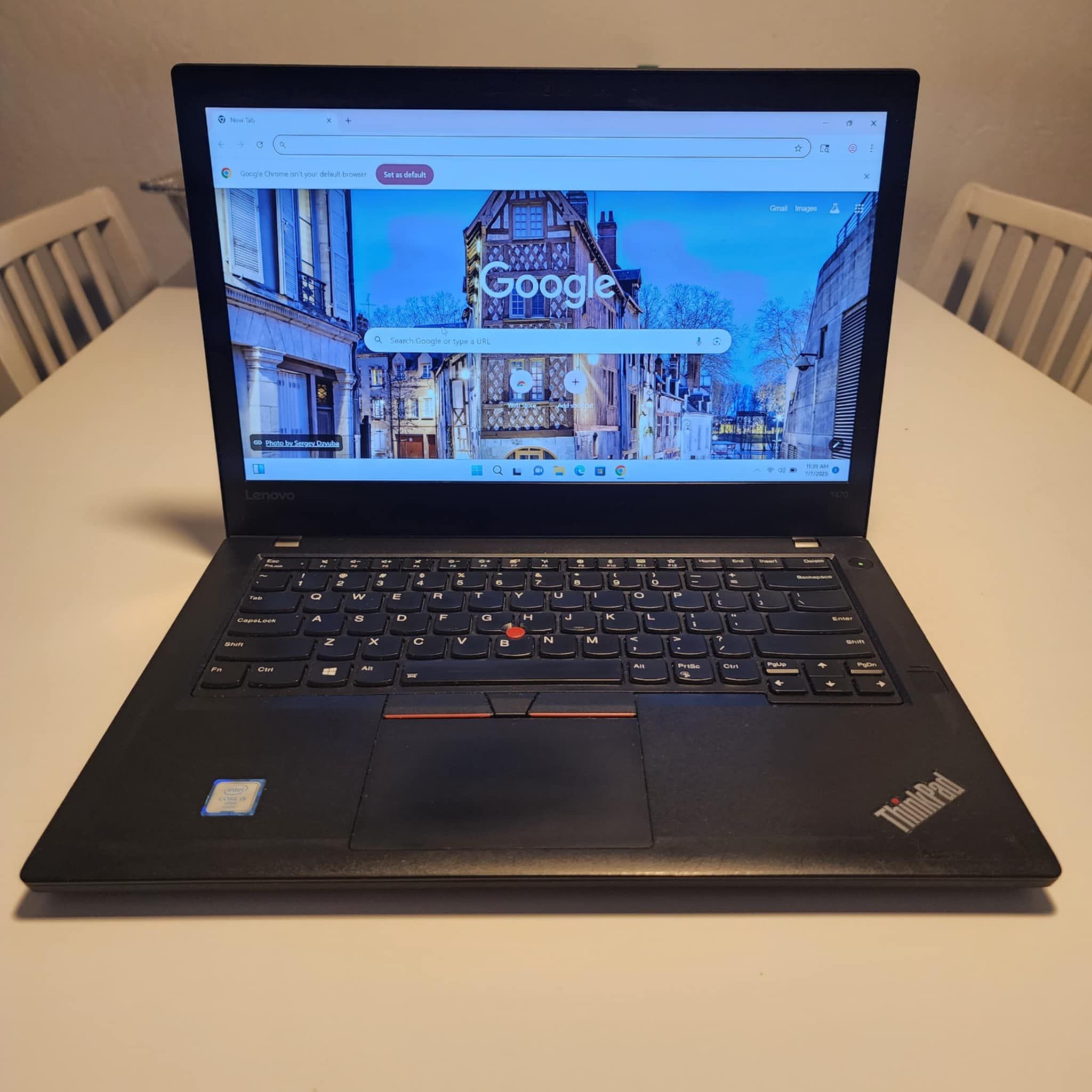 Lenovo ThinkPad T470 Laptop i5 6300U 2.40GHZ 14" HD 16GB Ram 120 GB M.2 Windows 11. Microsoft office installed. Some scratches, battery 2 needs to b