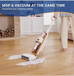 Tineco - GO Max Cordless 3-in-1 Wet Dry Floor Washer, Mop & Vacuum in One, Multi Surface Cleaning, Self Cleaning Dock - Orange