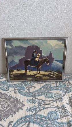 Framed Western Landscape Art Print