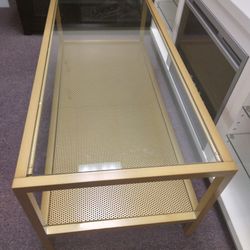 Gold & Glass Coffee Table