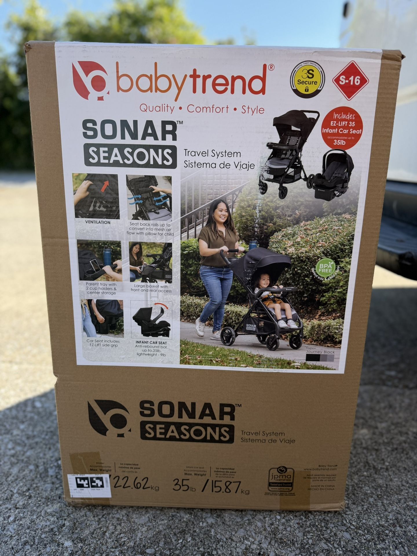 Baby Trend Sonar Seasons Travel System – Brand New & Sealed