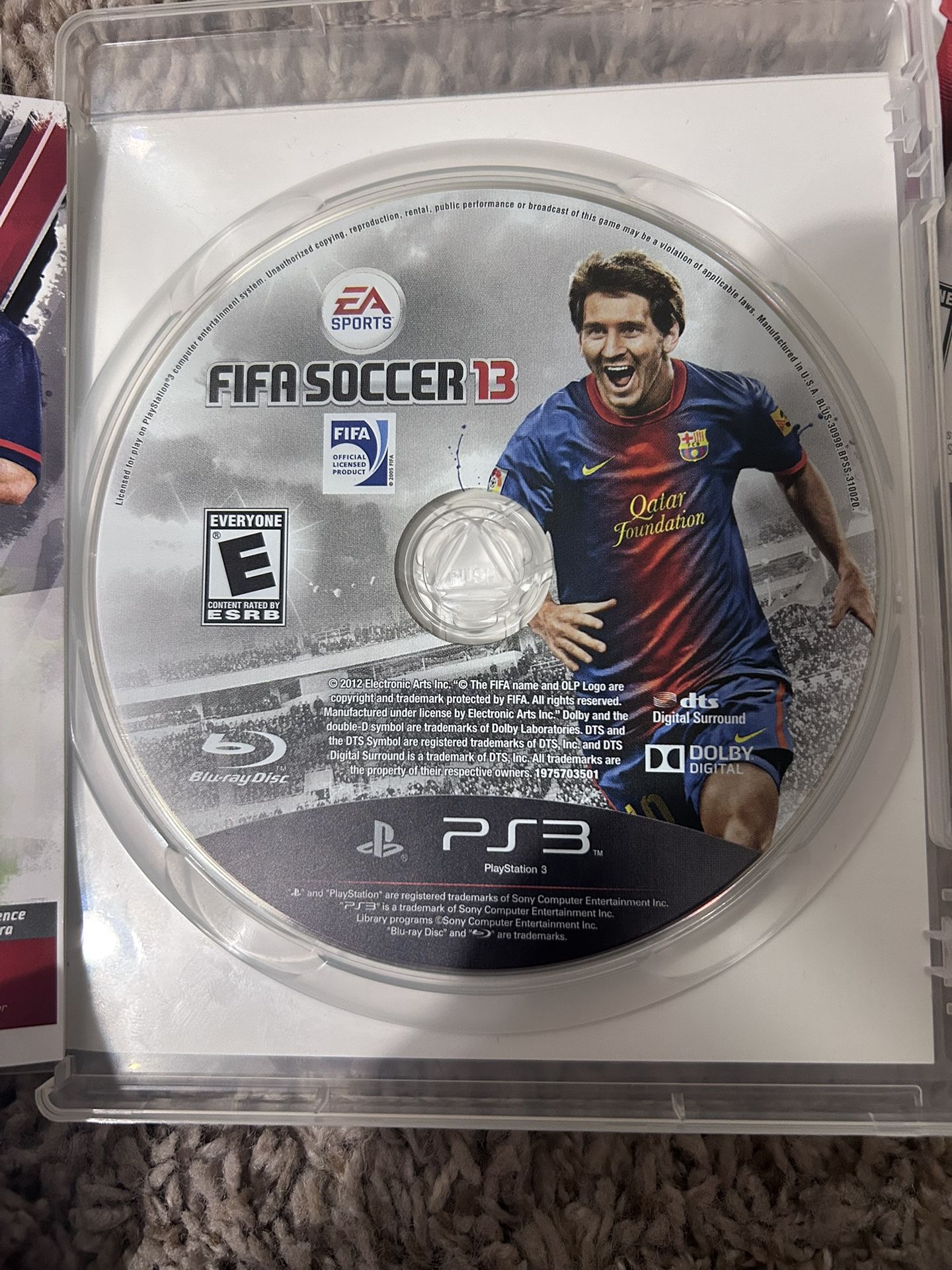 FIFA soccer game 13 play station 3 PS3