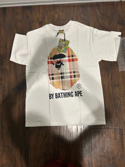 White Bape tee adult small