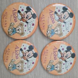 Disney Aulani Aloha Welcome pins with Mickey & Duffy