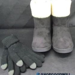 Women’s Slipper Boots Gift Set. Item No 141 (Shopgoodwill)