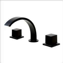 AB1326 Modern Widespread Bathroom Faucet - Matte Black