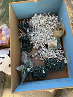 Lots Of Christmas Lights And Other Christmas Ornaments