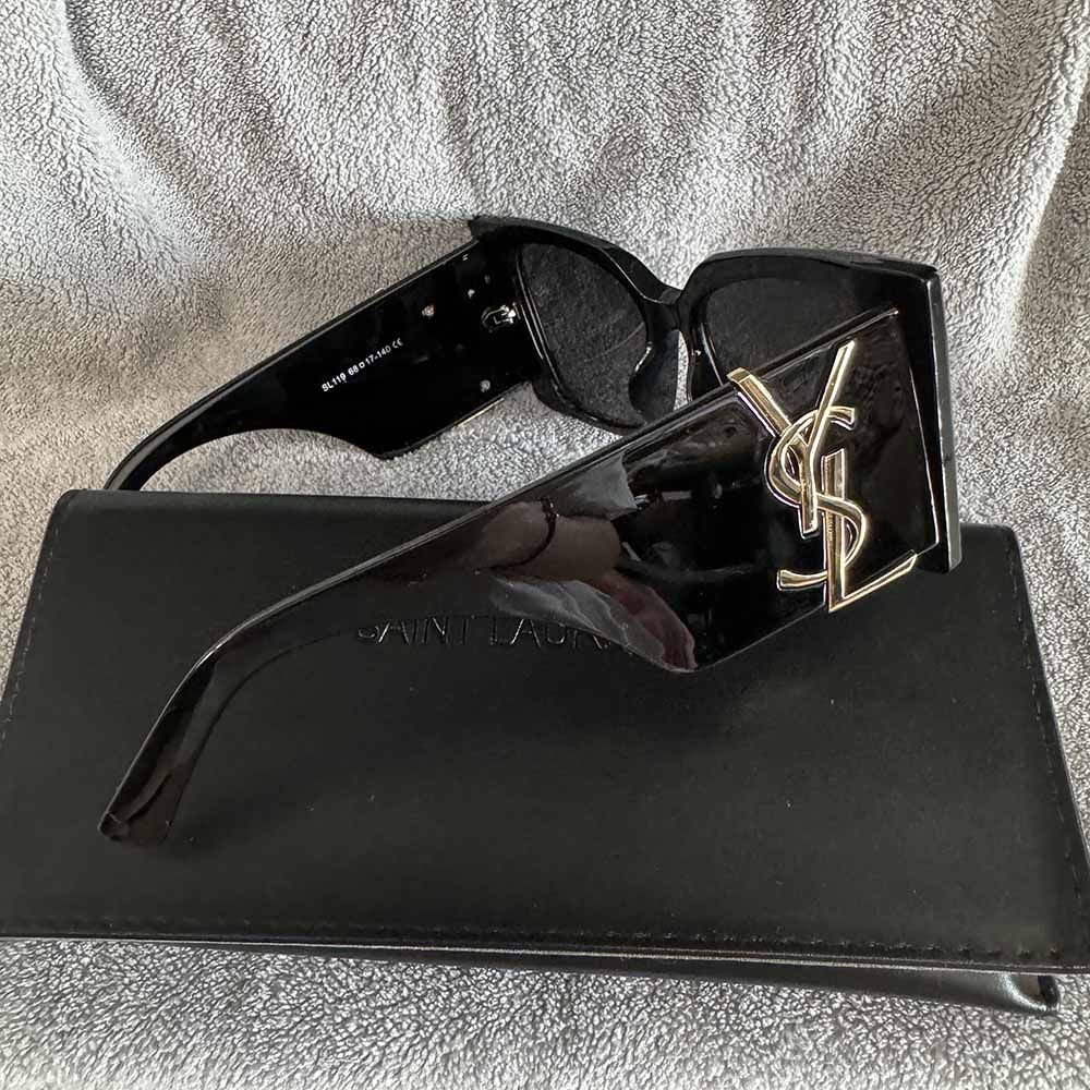 Saint Laurent Black Frane Sunglasses