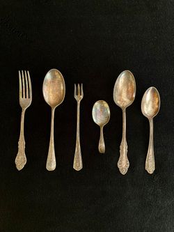 Antique Silver And Silver Plated Forks & Spoons