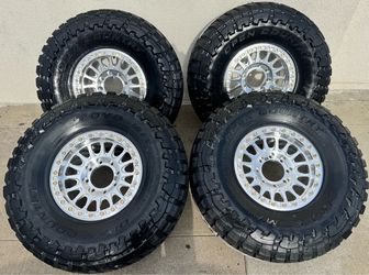 Kmc 445 Impact 17x9 8x165 - 8x170 - 8x180 +0 Offset With Toyo M/T 37x13.50R17 Tires 🔥🔥🔥