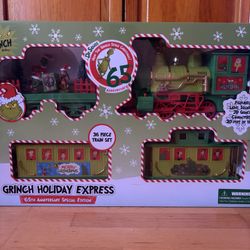 Dr. Seuss The Grinch 65th Anniversary Train Set 