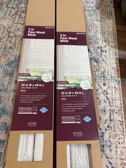 2 inch faux wood blinds.