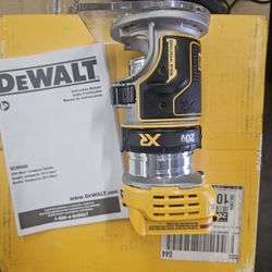 DEWALT ROUTER 

20V MAX XR Cordless Brushless Fixed Base Compact Router (Tool Only)

#54-160