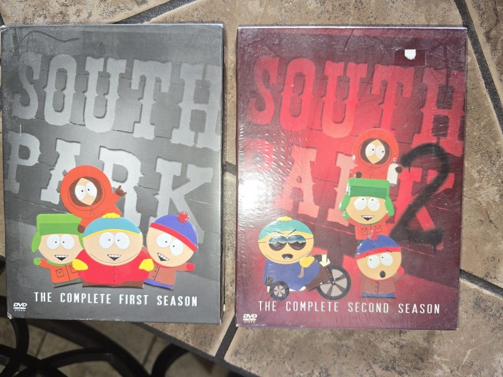 Southpark dvd sets full seasons 1&2 season2 never even opened $12 for both sets Parma smoke free