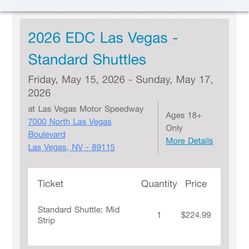 EDC Shuttle Pass
