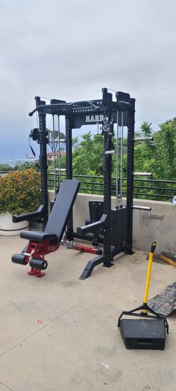 New Squat Rack & Functional Trainer | 400lb Weight Stacks | Spotters | J cups | Pull Up Bar | Adjustable Pulley System ‼️FREE DELIVERY AT FULL PRICE