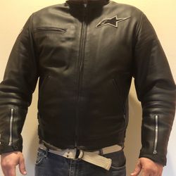 alpinestars leather jacket