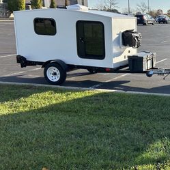 Closed In Sleeping Trailer With AC 
