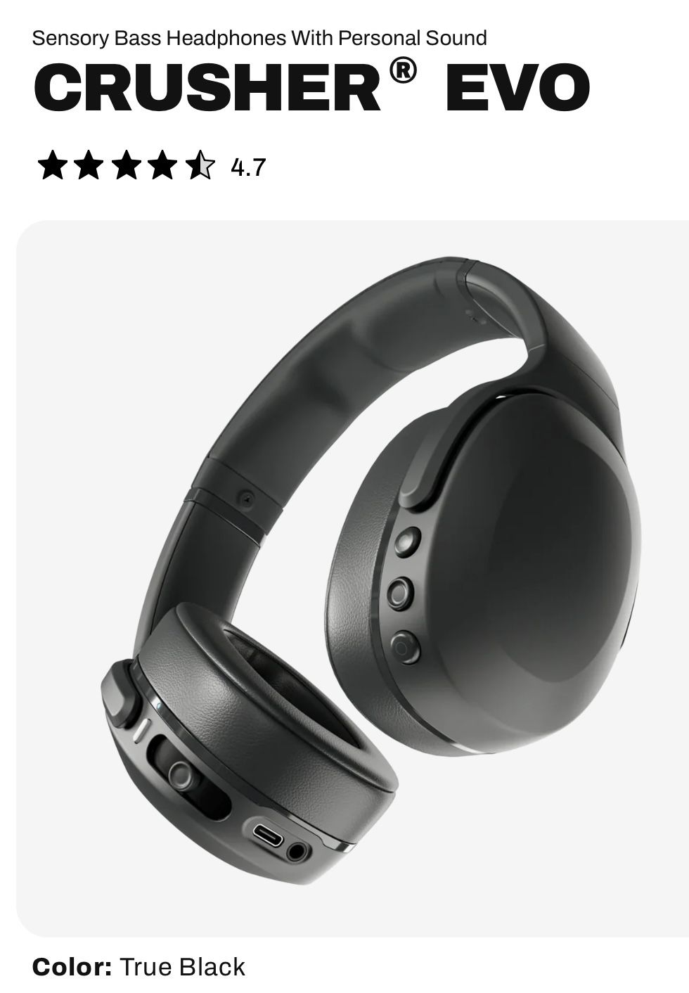 Skullcandy Crusher Evo Over The Ear Wireless Headphones